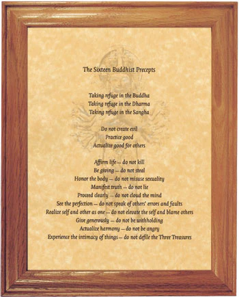 The Sixteen Buddhist Precepts - Image 2